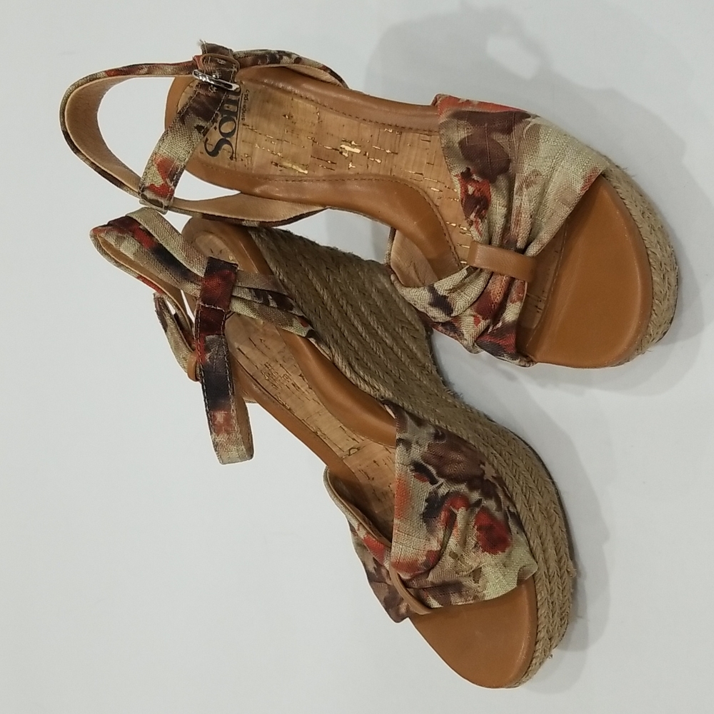 SOFFT Platform Wedge Strappy Sandals - Picture 2 of 6